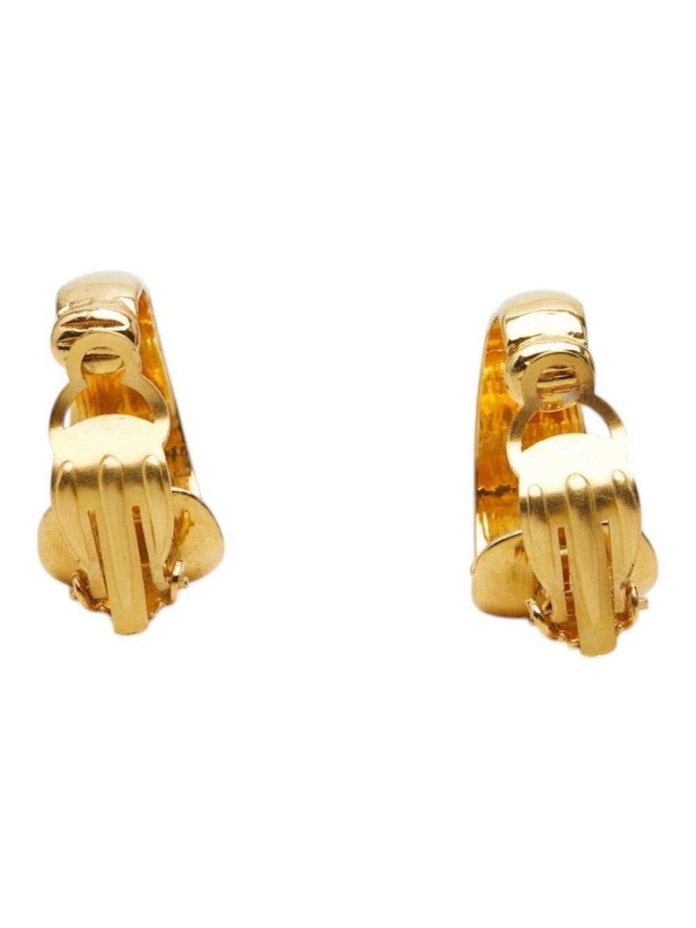 Chanel Cc Logo Clip-On Earrings Metal #276021C69B - Picture 2 of 6